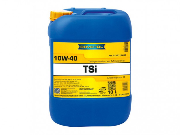 Моторное масло RAVENOL TSI SAE 10W-40 (10л) new RAVENOL 4014835724143